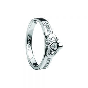 Raised Claddagh Ring