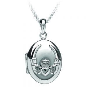 Oval Claddagh Locket