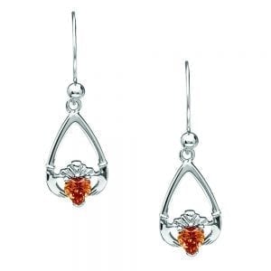 November Claddagh Earrings