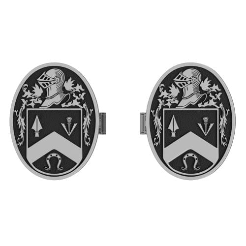 Large Coat of Arms Cufflinks – Oval Shaped