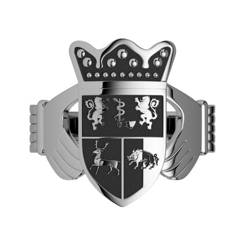 Coat of Arms Claddagh Ring – Gents